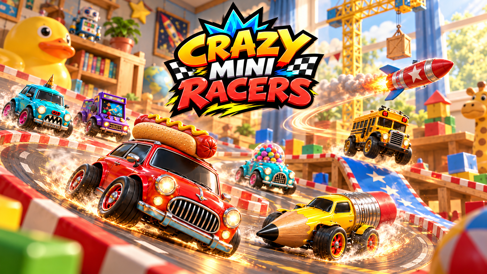 Crazy Mini Racers racing game artwork